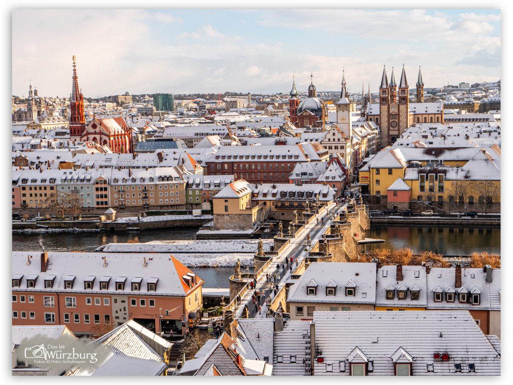 Das ist Würzburg - Schnee Blick 2026